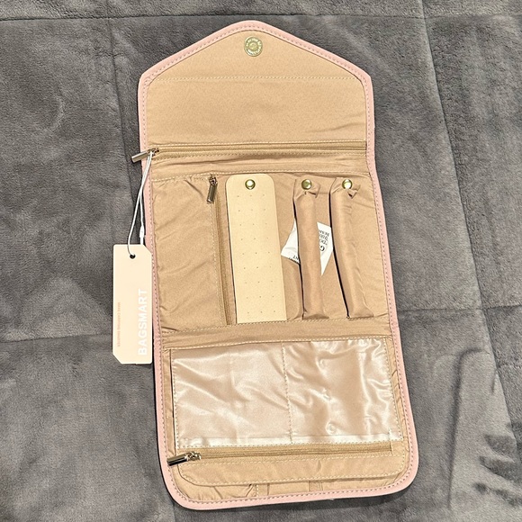 NWT BAGSMART Travel Jewelry Organizer Medium Soft pink - Picture 8 of 8